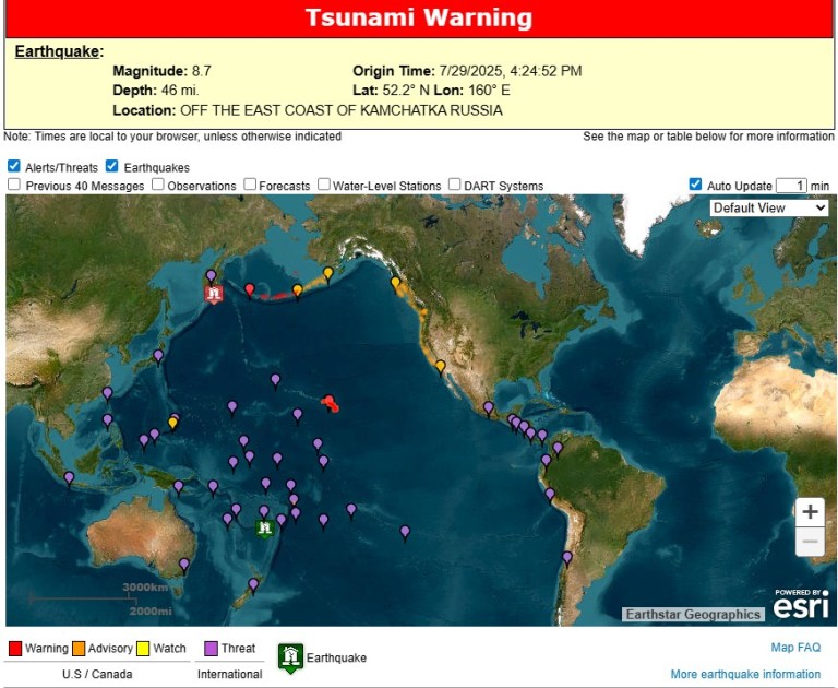 Earthquake near venice los angeles
